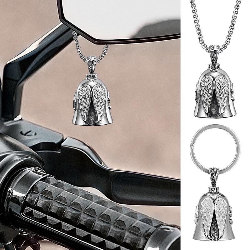 Fahrradklingel AngelGuardian Biker Klingel Tragbares Motorradzubehör Glücksschmuck Für Biker Fahrer Geburtstagsgeschenk