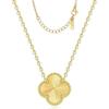 Titanium Steel Laser-engraved Lucky Four-leaf Clover Necklace for Women High-quality and Versatile Clavicle Chain