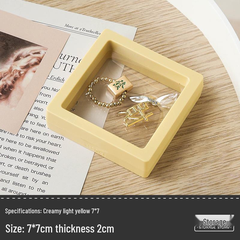 Tragbare transparente PE-Folie Schmuckbox für Ohrclips und Halsketten - Anti-Oxidations-Aufbewahrungslösung