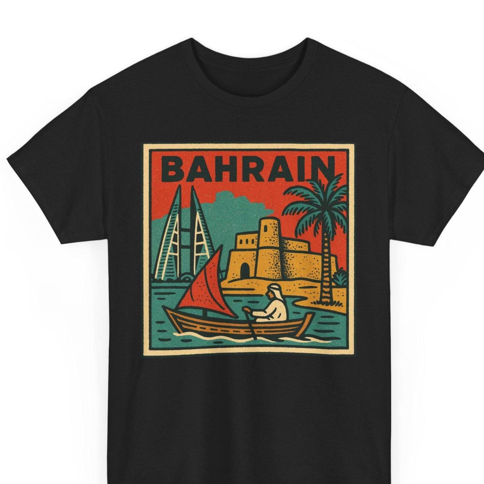 Bahrain Retro Comic T-Shirt: Vintage Gulf Pop Art Tee M