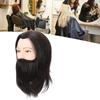 Salon Male Mannequin Head Human Hair Practice Hairdressing Training Head for Styling