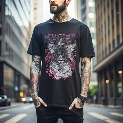 100% bomull TOPPAR UNISEX T-SHIRTS HERR DAM Jujutsu Kaisen Choso T-shirt Flicka Anime Manga JJK Presenttröja Mjuk T-shirt svart 294