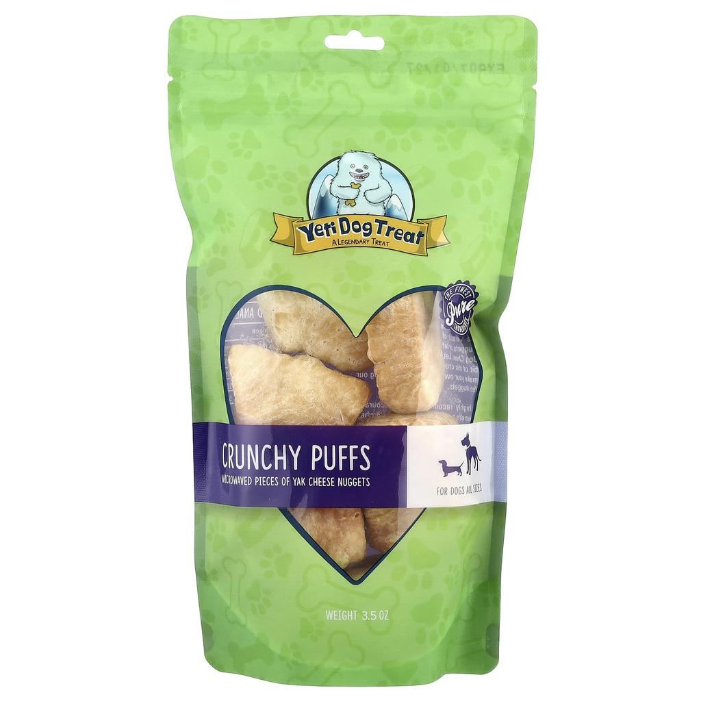 Yeti Dog Chew, Crunchy Puffs, For Dogs, All Sizes, 3.5 Oz