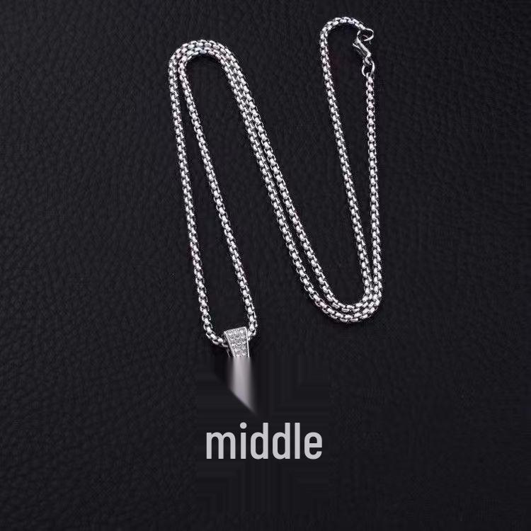 Elegant Sparkly Rhinestone Cross Pendant Necklace - Chic European & American Style
