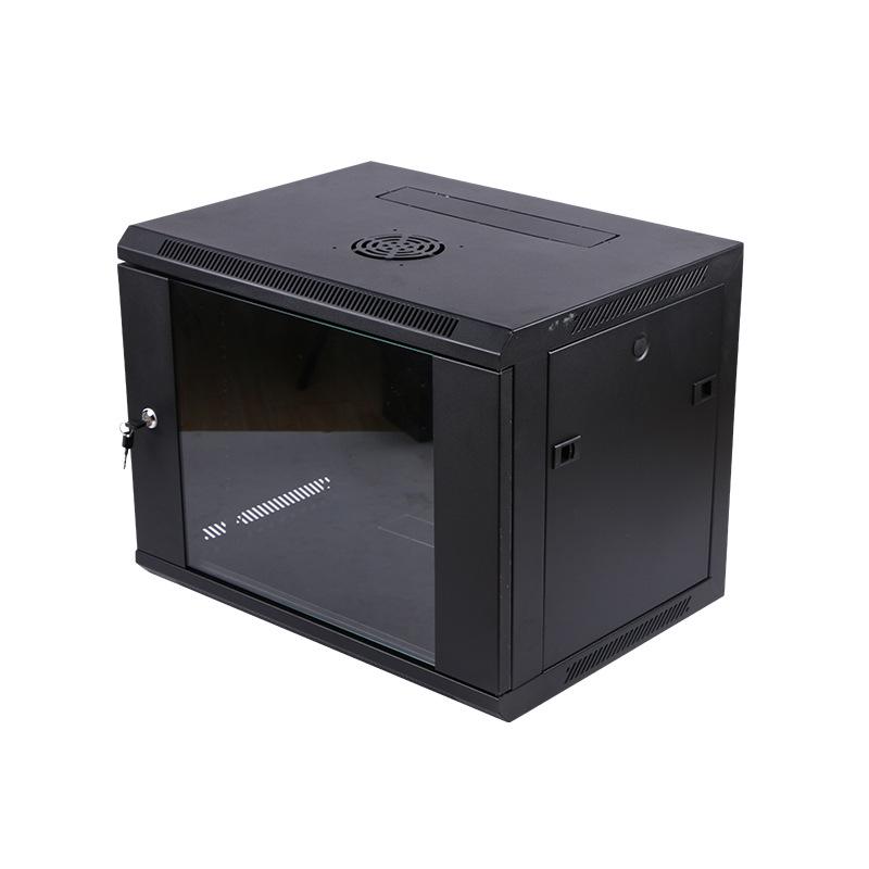 "19-inch 9U Wall-Mounted Detachable Network Cabinet for Monitoring Rooms"