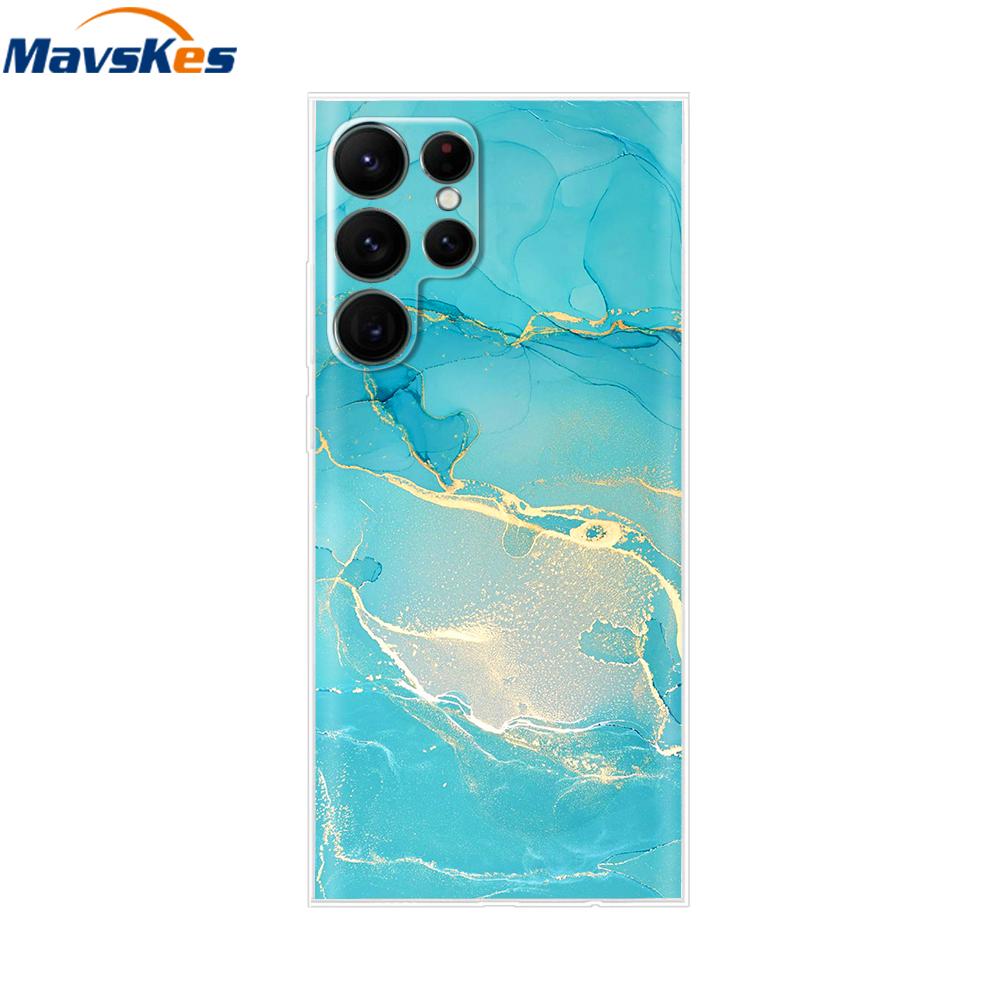For Samsung Galaxy S22 Case S22 Ultra Transparent TPU Soft Silicon Cover For Samsung S22 Plus GalaxyS22+ Back Cases Phone Bumper