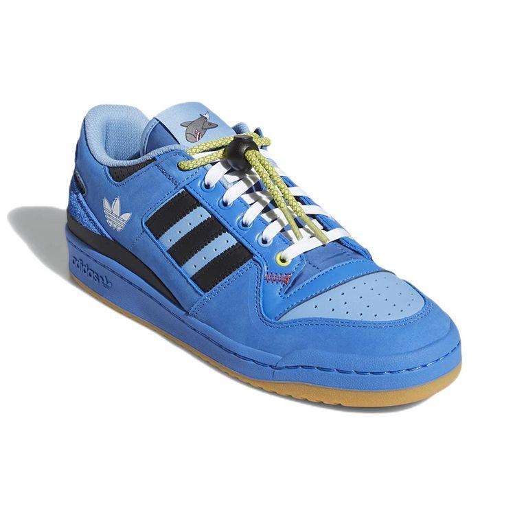 Hebru Brantley x adidas Forum Low Rocket Унисекс Кроссовки Синие Кастомизированные — фото 4