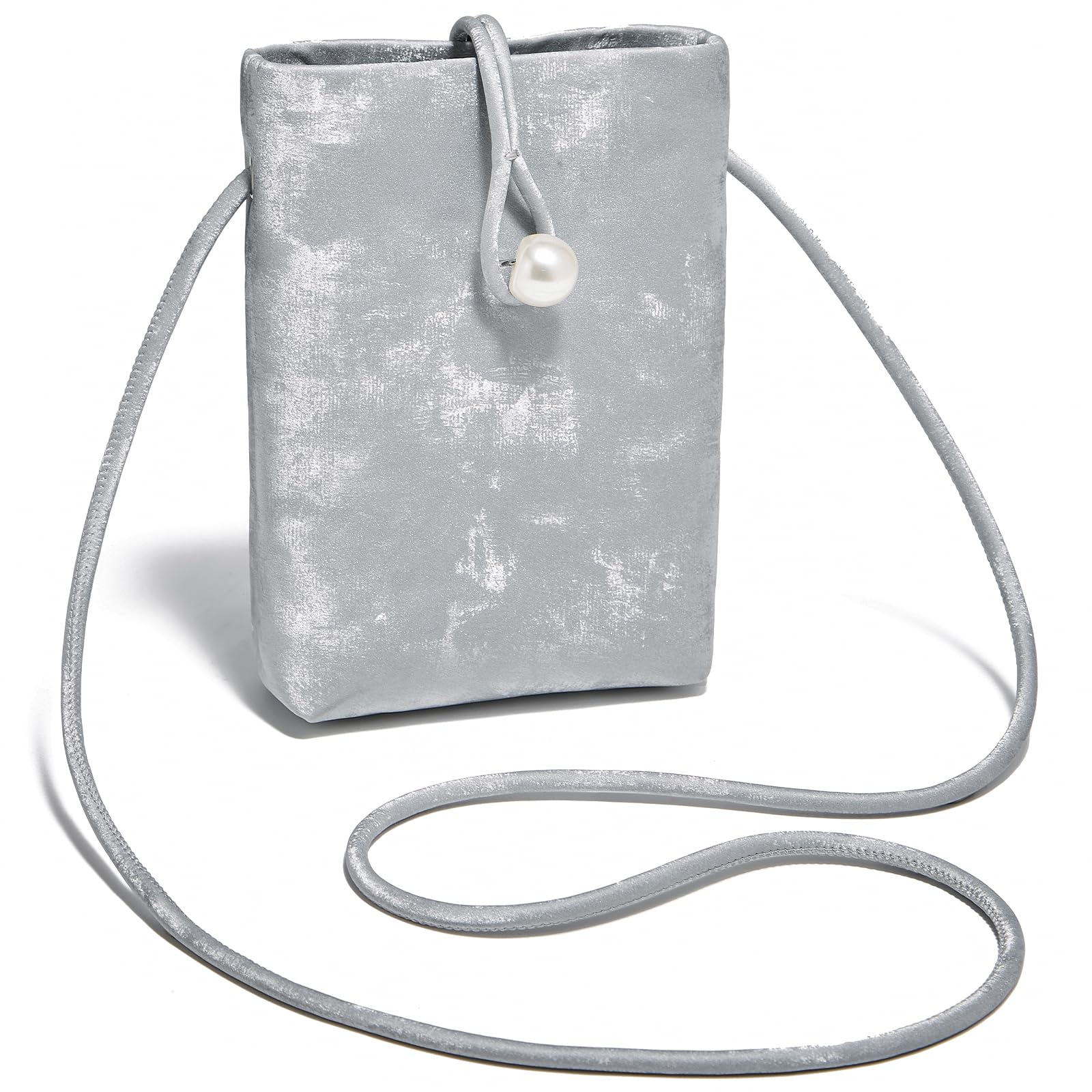 

Bag Shoulder Bag Smartphone Crossbody Bag Chamois Leather Vertical Cute Lightweight Small [FOXLOVER] Women s