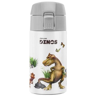 Trinkflasche - ZWILLING - Dinos - Edelstahl - 350 ml - Weiß / Grau