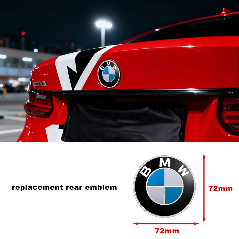 

1pcs New Car Front Hood Emblem Rear Badge For BMW E60 E46 E39 E38 E90 E36 F30 E30 E31 E34 F10 F20 E87 E92 E91 E53 E70 X1 X5 X3
