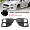 2PCS Front Fog Light Cover Bezel Grille Grill Fit Subaru WRX & STi 2015-2017