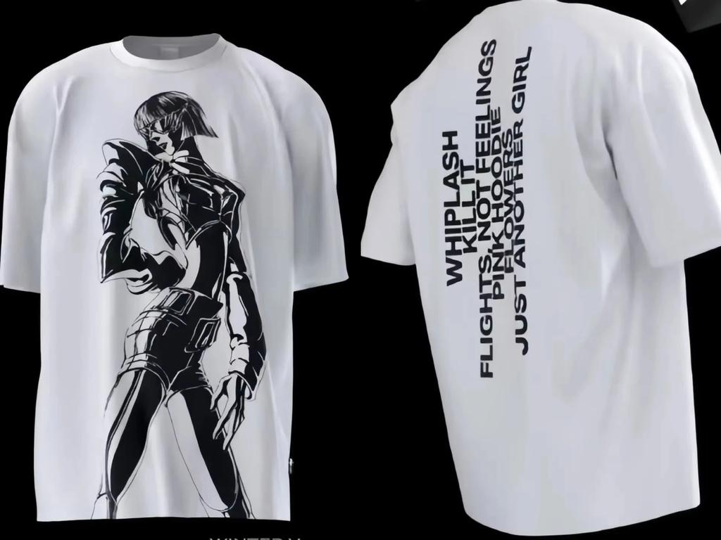 KPOP Aespa Whiplash Limited Edition Cotton T-shirt Short Sleeve KARINA GLSELLE WINTER NINGNING Same Print Loose Anime Techno Top