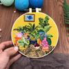 1 PC Potted Plant and Food Pattern DIY Embroidery Beginner Kit