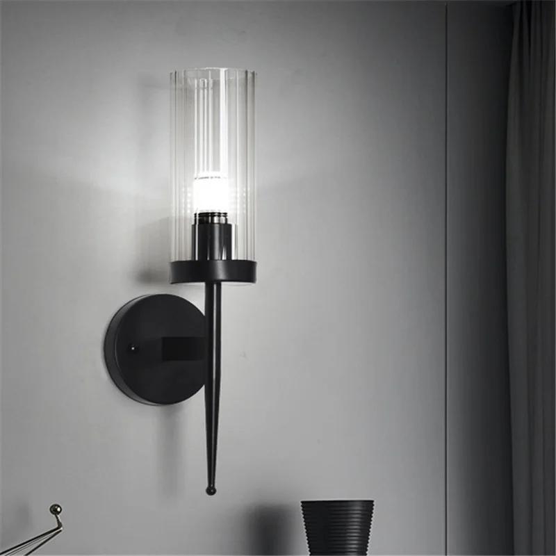 European Crystal Wall Lamp Minimalist Bedroom Bedside Light Hotel Living Room TV Background Home Decor Led Indoor Lighting