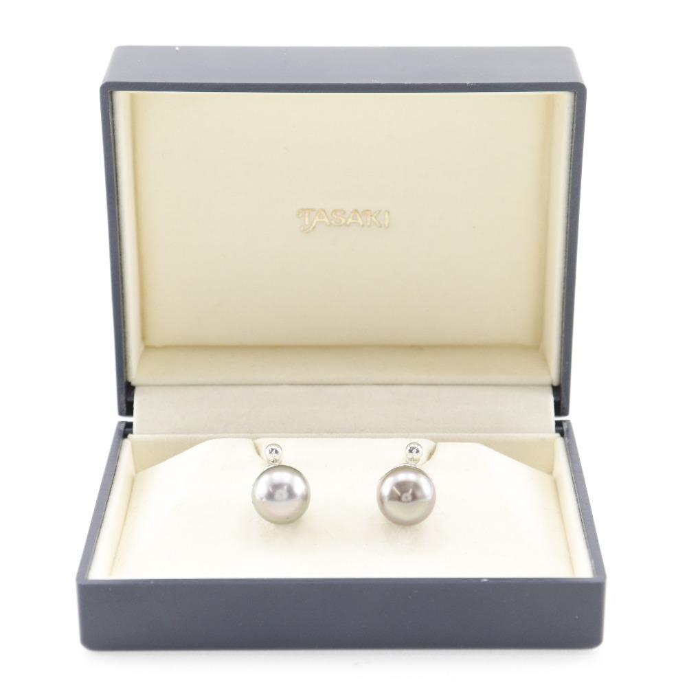 TASAKI Baroque Pearl Earring Pearl/Silver 9.4g Women Used