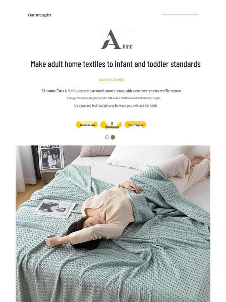 Pure Cotton Summer Towel Quilt - Adult Air Conditioning Blanket