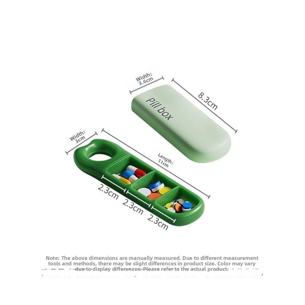 Gifts 3-grid Daily Pill Organizer Portable Mini Pillbox Pocket Travel Pill Holder