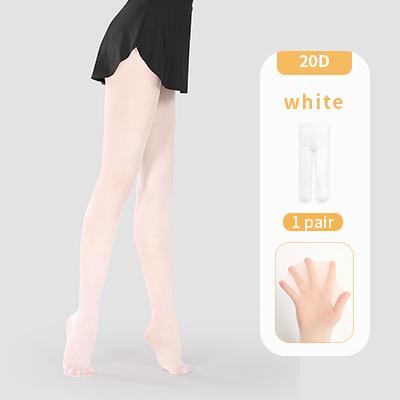20D Ballet Tights Summer Thin Footed Dance Tights Ballet Leggings School Uniform Tights Pantyhose Stockings for Girls Women S height 101-110cm