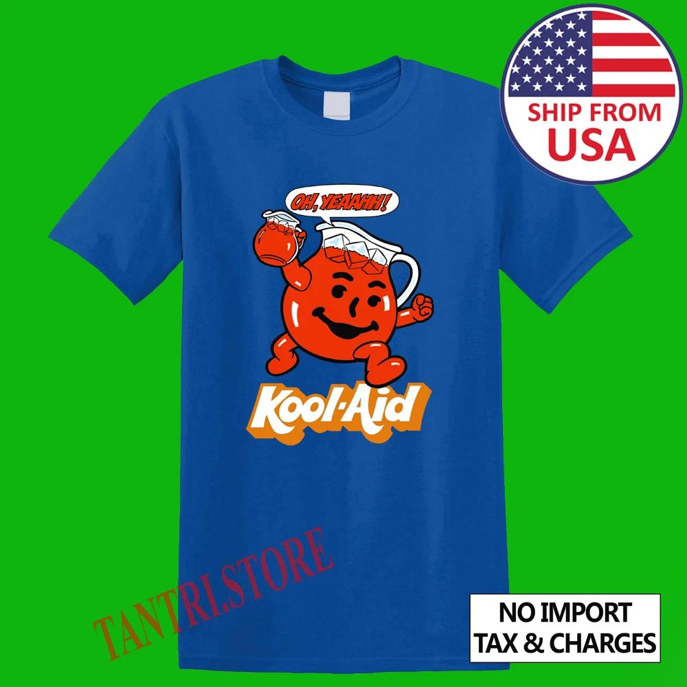 Kool Aid Man Oh Yeah Tropical Fruit Punch Men s Royal Blue Size S to 3XL L
