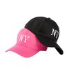 Cotton Baseball Cap With Embroidered Letters For Casual Wear And Sun Protection