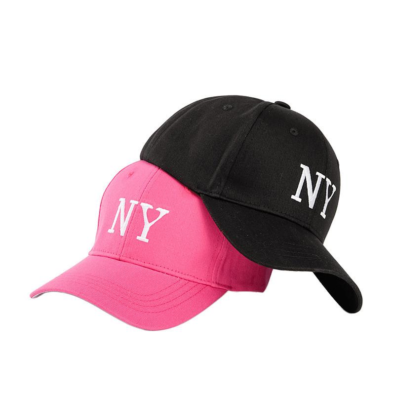 Cotton Baseball Cap With Embroidered Letters For Casual Wear And Sun Protection