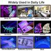 Mini LED UV Light 395nm Ultraviolet Light With Clip Portable Pet Urine Stains Detector Waterproof LED Handheld Flashlight