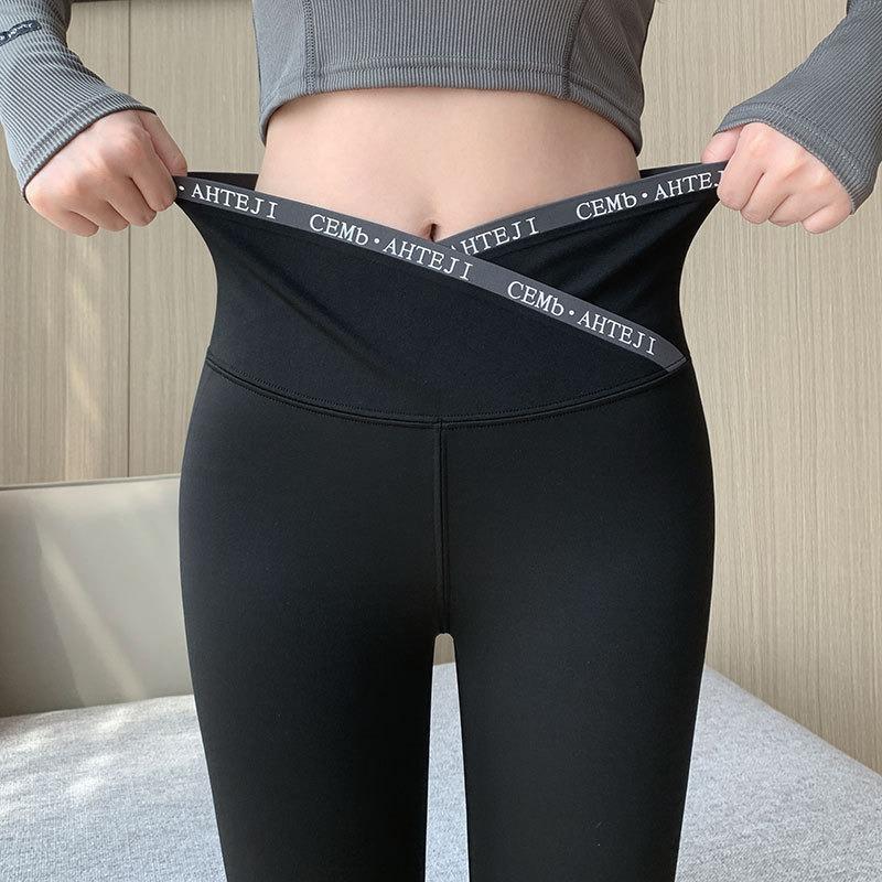 Skinny pants Cross shark pants Leggings Women wear high waist slim tight yoga pants Skinny legs hip pants