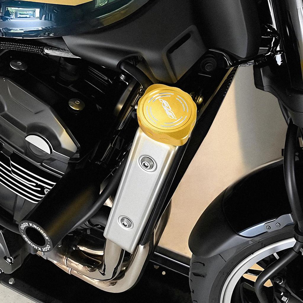 Midimttop Radiator Cap Cover, Radiator Cap Guard with Tank, Decorative Protection for Kawasaki/Kawasaki