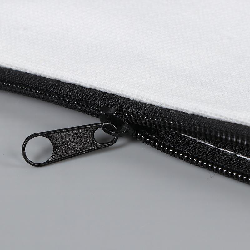 Canvas Pencil Case with Creative Painting Print - Zipper Storage for Stationery & Cosmetics