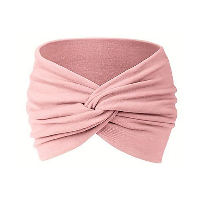 1Pc Women Headwear Cloth Stretch Headwrap Wide Turban Elastic Headpiece Hair Bands