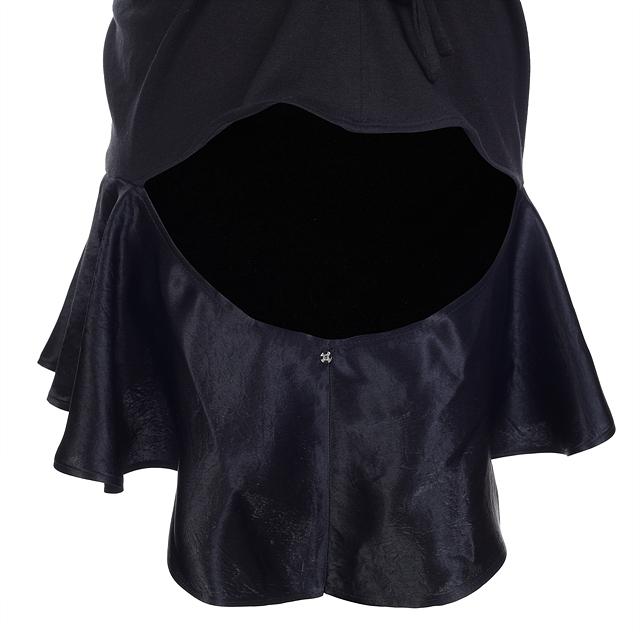 Lara Fox Printed Draping Dress Black Bq2Wo003