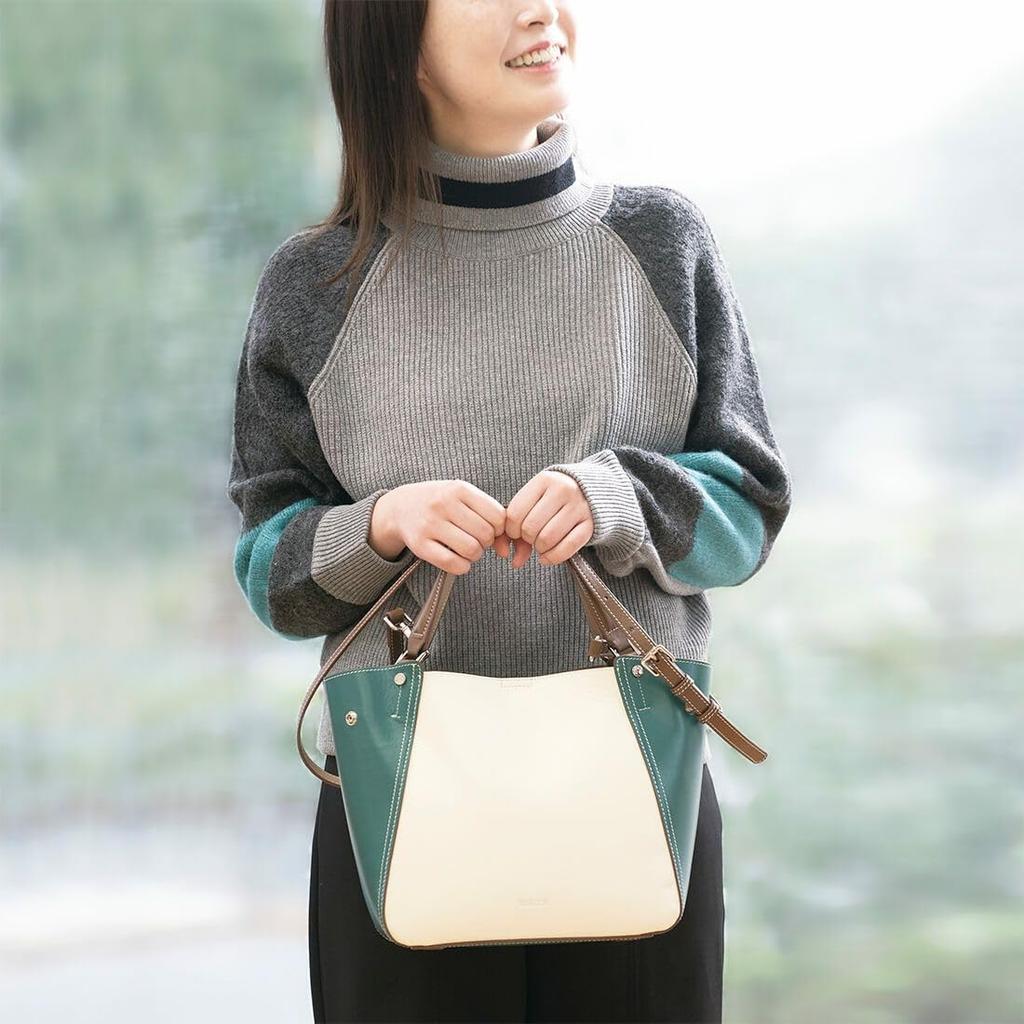 Barcos Leather One Taupe Color-Coordinated 2-Way Handbag, Women's, Size,