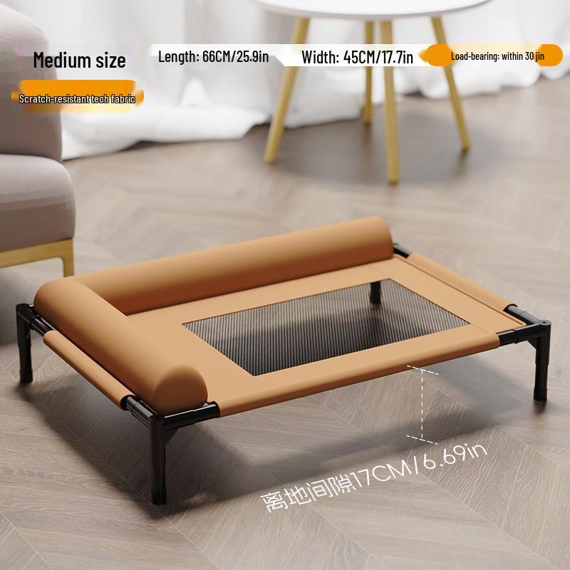 All-Season Washable Off-Ground Dog Bed for Small/Medium Pets - Moisture-Proof