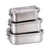 304 Stainless Steel Leak-proof Compartment Lunch Box: Portable, Multi-purpose, Square, Ideal for Students & Office Workers