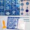 Indigo Dye Template Paste for Kindergarten Parent-Child Bag Crafting.