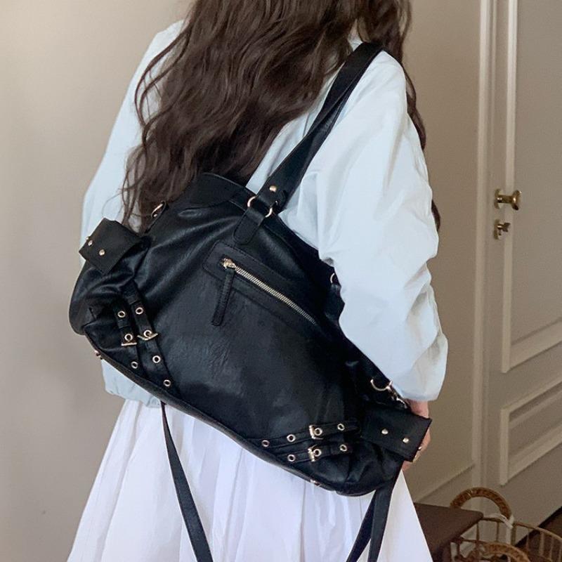 High-end Large-capacity Tote Bag, Simple Style Backpack, Versatile Single-shoulder Commuter Bag
