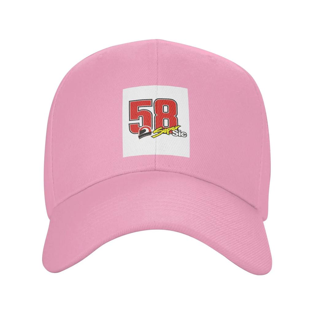 Unisex Baseball Hats Marco Simoncelli 58 Super Sic Outdoor Streetwear Summer Sports Baseball Caps Hip Hop Cap Casquette Hats