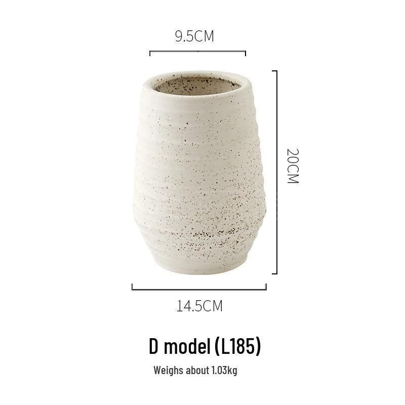 Coarse Pottery Earthenware Vase Set for Home & Hotel Decor