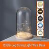 LED Sea Urchin Night Light with Preserved Flower in Glass Cover