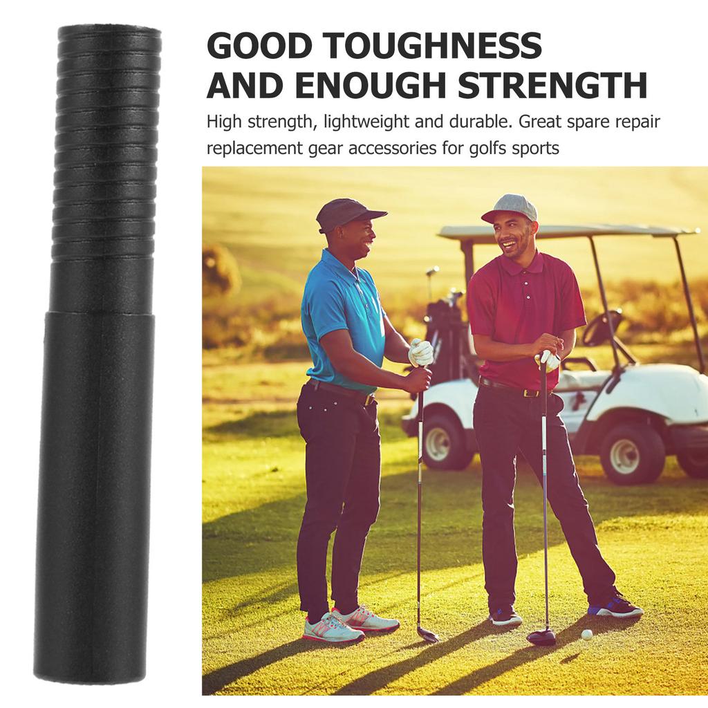 Golfs Club Butt Extender Extension Rod Black Portable Lightweight Durable Telescopic Golf Shaft Prolong Bar Repair