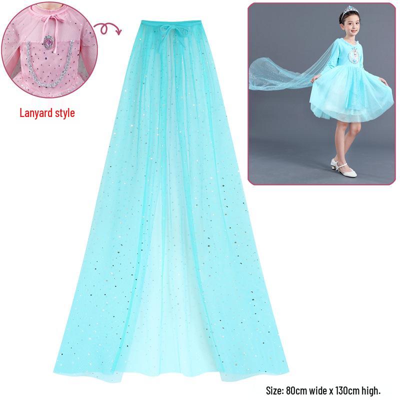 

Костюм Принцеси Ельзи та Анни для дівчаток: плащ та фата One Size (fits girls aged 3-8)