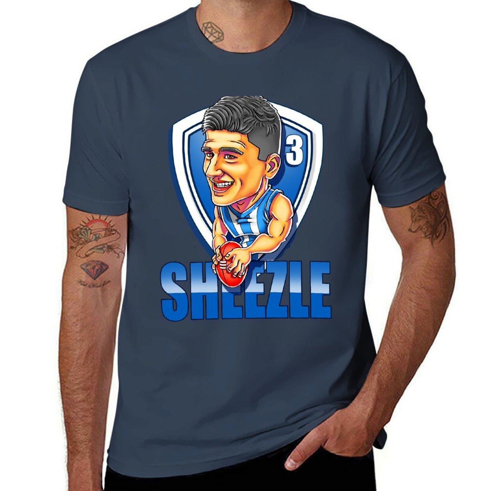 Harry Sheezle North Melbourne Kangaroos Afl Tshirt Work Utility Casual Tee Shirt S