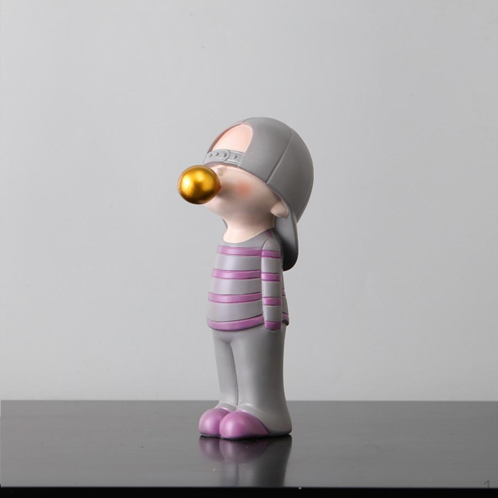 Chic Cartoon Figurine Sculpture Ornament Miniature Statue Bookshelf Crafts