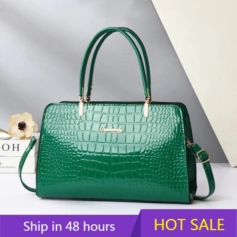 Women'S Handbag Classic Crocodile Pattern Shoulder Bag High-Quality Casual Crossbody Bag Fashionable and Versatile Women'S Bag