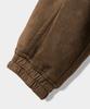 Dimitri Black 2Way Faux Suede Zip-Up Hoodie_Brown