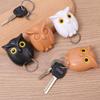 Creative Wall Mounted Owl Key Hook Will Open Eyes Magnetic Keychain Organizer Hooks Self-adhesive Hanging Rack Home Decoration