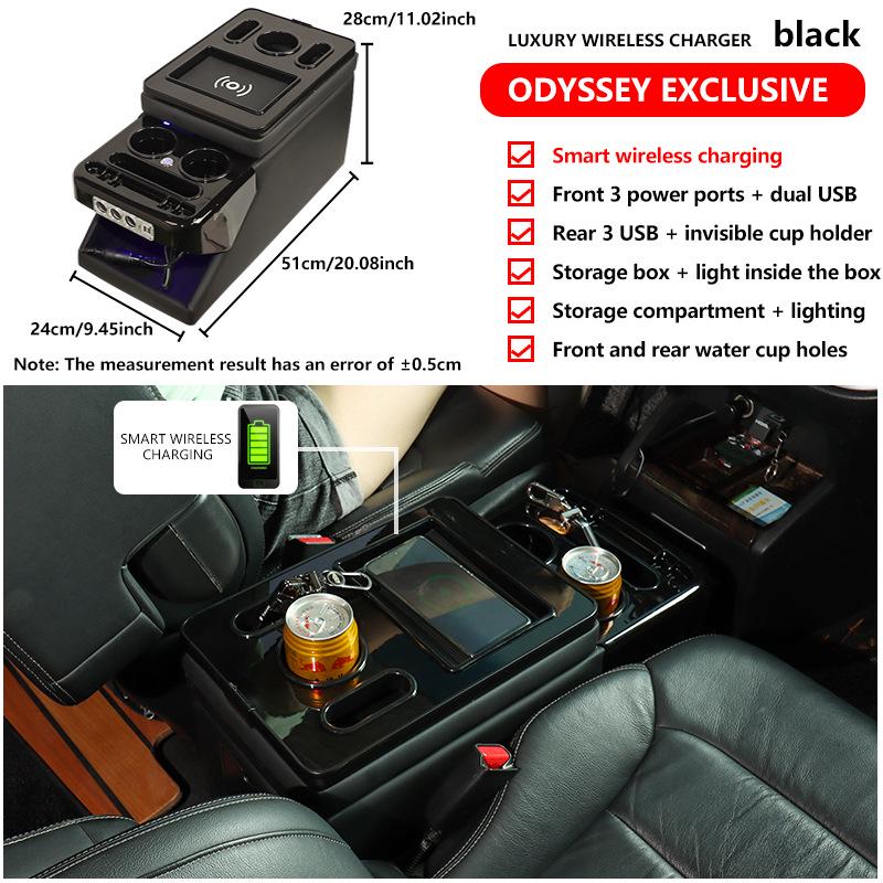 Volkswagen Caravelle/Multivan T5 T6 Luxgen Armstöd Förvaringslåda