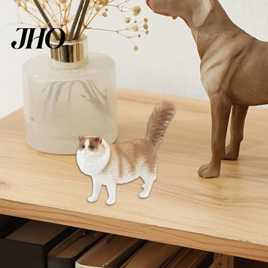 Car Decoration Simulation Cat Figurine PVC Solid Kitten Model Realistic Miniature Animal Figure Cute Desktop Ornament Home Cat-themed Cake Toppers