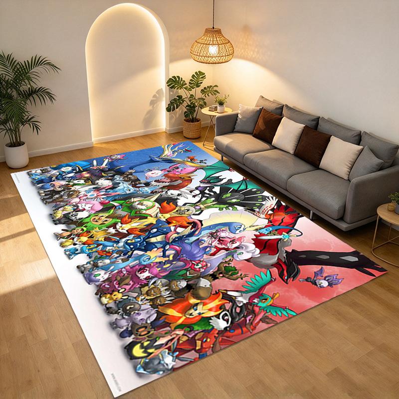 Pokmon Living Room Nonslip Area Rug Soft Carpet For Bedroom Game Playroom Sofa Office Home Decor Doormat Christmas Gift C9291681