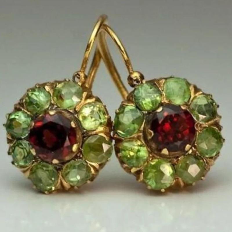 Vintage Floral Synthetic Zircon Dangle Earrings Women Jewelry, Women's Able Ear Buckle